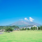 レインボー桜島は桜島の麓にあり、また眼前にある錦江湾を一望できます。