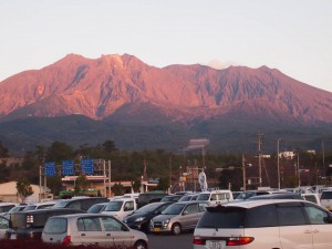 夕焼け桜島