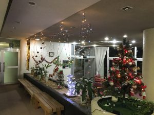 休暇村グループの公共の宿 国民宿舎両神荘 クリスマス飾り
