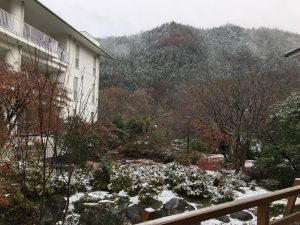 休暇村グループの公共の宿 国民宿舎両神荘 冬景色