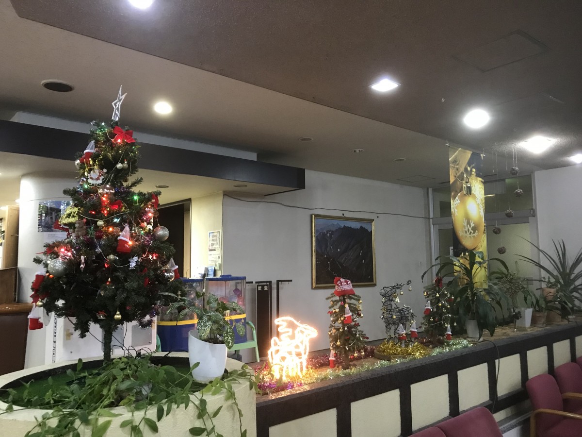 休暇村グループの公共の宿 国民宿舎両神荘 クリスマスツリー